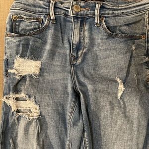 EXPRESS WOMENS DISTRESSED JEGGINGS